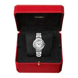 Cartier Ballen Bleu De Cartier Silver Dial Silver Steel Strap Watch for Women - W6920084