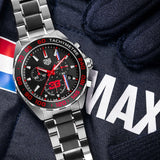 Tag Heuer Formula 1 Max Verstappen Limited Edition Grey Dial Two Tone Steel Strap Watch for Gents - CAZ101U.BA0843