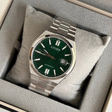 Citizen automatic watch with green face