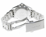 Silver wristwatch with open clasp