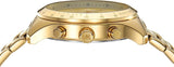 Michael Kors Berkley Chronograph Gold Dial Gold Steel Strap Watch For Women - MK7411