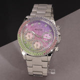 Guess GW0483L1 women's watch with rainbow crystal accents