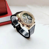Guess GW0553L4-6 gold watch with black band and diamonds