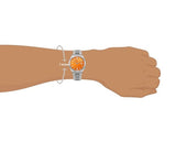 Wrist watch on arm, 7 inch wrist size measurement