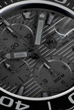 Tag Heuer Aquaracer Automatic Chronograph Special Edition Titanium Grey Dial Black Leather Strap Watch for Men - CAY218B.FC6370