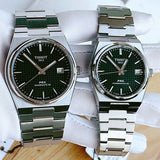 Tissot PRX T137.407.11.091-2 watches with green dials