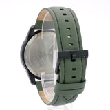 Armani Exchange Banks Chronograph Green Dial Green Leather Strap Watch For Men - AX1725