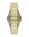 Armani Exchange Cayde Analog Gold Dial Gold Steel Strap Watch For Men - AX2707