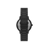 Armani Exchange Cayde Chronograph Black Dial Black Steel Strap Watch for Men - AX2748