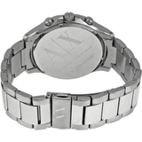 Armani Exchange Hampton Chronograph Black Dial Silver Steel Strap Watch For Men - AX2163