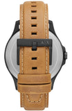 Armani Exchange Hampton Chronograph Green Dial Brown Leather Strap Watch For Men - AX2412