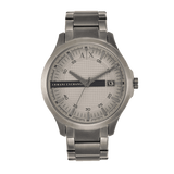 Armani Exchange Hampton Chronograph Grey Dial Grey Steel Strap Watch For Men - AX2194