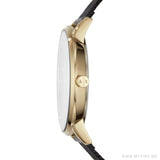 Armani Exchange Lola Three Hand Black Dial Black Mesh Strap Watch For Women - AX5548