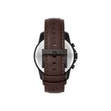 Armani Exchange Outerbanks Chronograph Black Dial Brown Leather Strap Watch For Men - AX1732