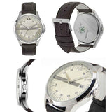 Armani Exchange Whitman Silver Dial Brown Leather Strap Watch For Men - AX2100