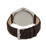 Armani Exchange Whitman Silver Dial Brown Leather Strap Watch For Men - AX2100