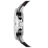Armani Exchange Whitman Silver Dial Brown Leather Strap Watch For Men - AX2100