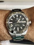 TAG Heuer Aquaracer watch on wrist