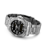 Breitling Aerospace Evo Black Dial Silver Steel Strap Watch for Men - E79363101B1E1
