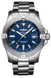 Breitling Avenger Automatic 43mm Blue Dial Silver Steel Strap Watch for Men - A17318101C1A1