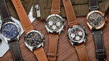 Breitling Avi Chronograph 42 Mosquito Black Dial Brown Leather Strap Watch for Men - Y233801A1B1X1