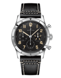 Breitling Avi Ref. 765 1953 Re-Edition Black Dial Black Leather Strap Watch for Men - AB0920131B1X1