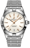 Breitling Chronomat 32 Diamonds White Dial Silver Steel Strap Watch for Women - A77310101A3A1