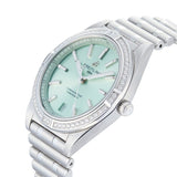 Breitling Chronomat Automatic 36 Diamonds Green Dial Two Tone Steel Strap Watch for Women - A10380591L1A1