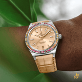 Breitling Chronomat Automatic 36 South Sea Brown Dial Brown Leather Strap Watch for Women - A10380611A1P1