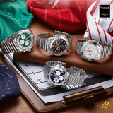 Breitling Chronomat B01 42 Six Nations Ireland Green Dial Silver Steel Strap Watch for Men - AB0134A91L1A1
