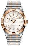 Breitling Chronomat B02 18K Red Gold White Dial Two Tone Steel Strap Watch for Men - U77310101A2U1