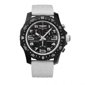 Breitling Endurance Pro Black Dial White Rubber Strap Watch for Men - X82310A71B1S1