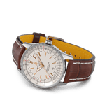 Breitling Navitimer Automatic 41 White Dial Brown Leather Strap Watch for Men - A17326211G1P2