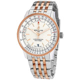 Breitling Navitimer Automatic 41 White Dial Two Tone Steel Strap Watch for Men - U17326211G1U1