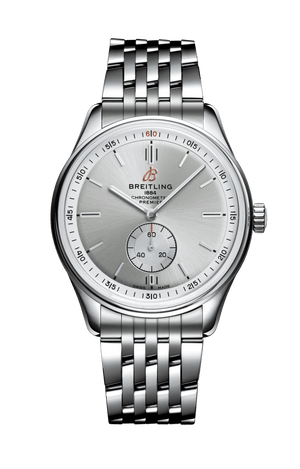 Breitling Premier Automatic 40mm Stainless Steel Silver Dial Mens Watch - A37340351G1A1
