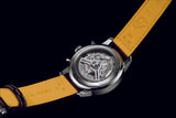 Breitling Premier B01 Chronograph 42 Black Dial Black Leather Strap Watch for Men - AB0145221B1P1