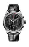 Breitling Premier B01 Chronograph 42 Black Dial Black Leather Strap Watch for Men - AB0145221B1P1