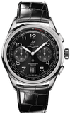 Breitling Premier B01 Chronograph 42 Black Dial Black Leather Strap Watch for Men - AB0145221B1P1