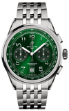 Breitling Premier B01 Chronograph 42 Green Dial Silver Steel Strap Watch for Men - AB0145371L1A1
