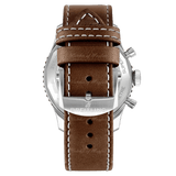 Breitling Super Avi B04 Chronograph GMT 46 Mosquito Black Dial Brown Leather Strap Watch for Men - YB04451A1B1X1