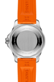 Breitling Superocean Automatic 36 Orange Dial Orange Rubber Strap Watch for Men - A17377211O1S1