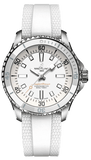 Breitling Superocean Automatic 36 White Dial White Rubber Strap Watch for Men - A17377211A1S1