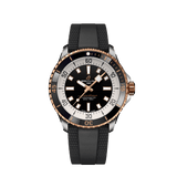 Breitling Superocean Automatic 42mm 18K Red Gold & Black Dial Black Rubber Strap Watch for Men - U17375211B1S1