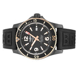 Breitling Superocean Automatic 46mm Black Dial Black Rubber Strap Watch for Men - U17368221B1S1