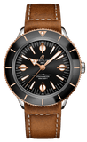 Breitling Superocean Heritage '57 Black Dial Brown Leather Strap Watch for Men - U10370121B1X1