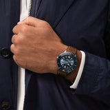 Breitling Superocean Heritage '57 Blue Dial Brown Leather Strap Watch for Men - A10370161C1X1