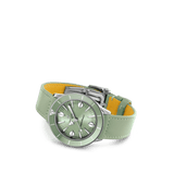Breitling Superocean Heritage '57 Pastel Paradise Green Dial Green Leather Strap Watch for Women - A10340361L1X1