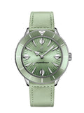 Breitling Superocean Heritage '57 Pastel Paradise Green Dial Green Leather Strap Watch for Women - A10340361L1X1