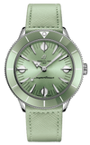 Breitling Superocean Heritage '57 Pastel Paradise Green Dial Green Leather Strap Watch for Women - A10340361L1X1