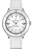Breitling Superocean Heritage '57 Pastel Paradise White Dial White Leather Strap Watch for Women - A10340A71A1X1
